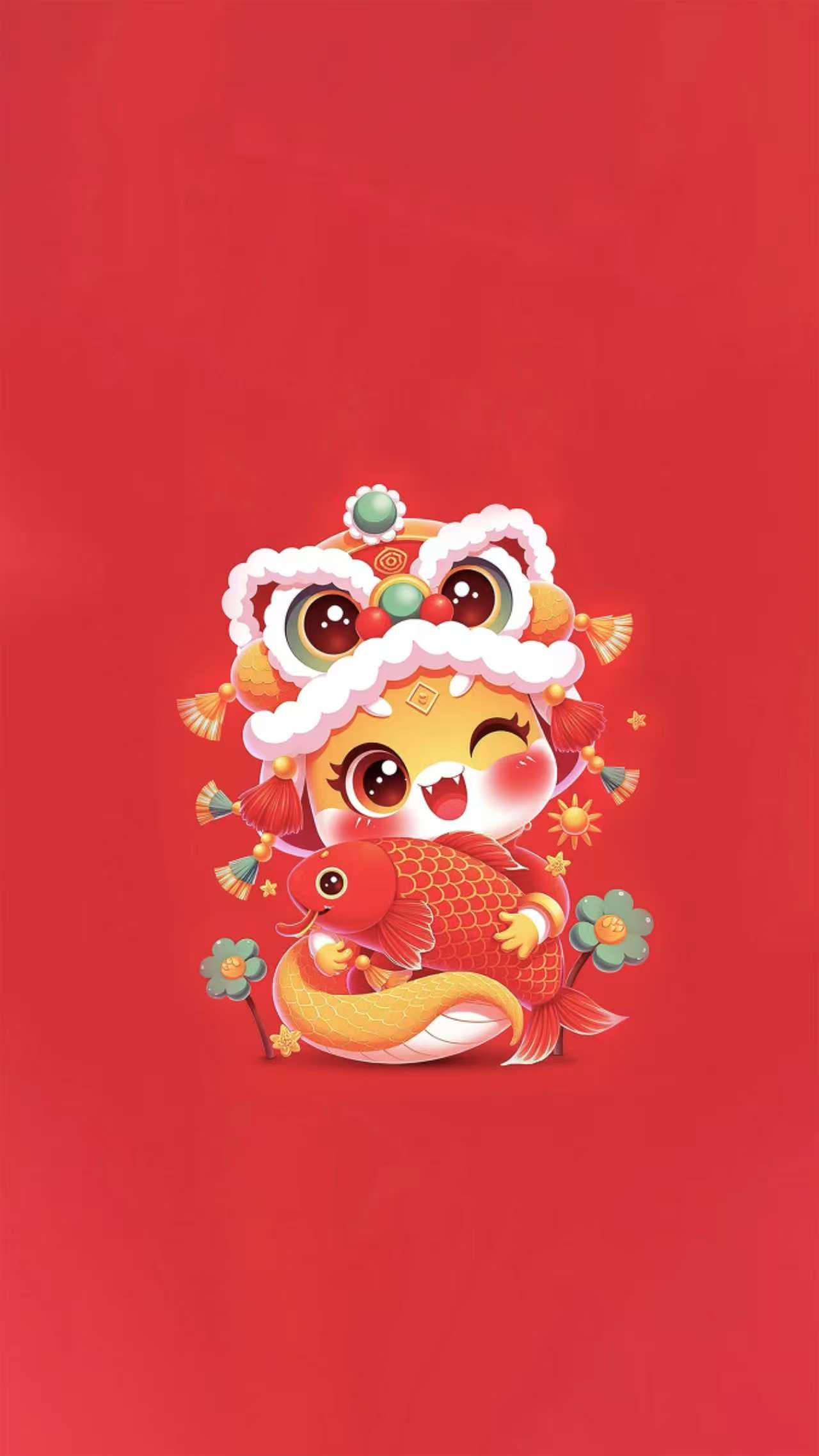 2025年蛇年手机壁纸，祝大家蛇年大吉