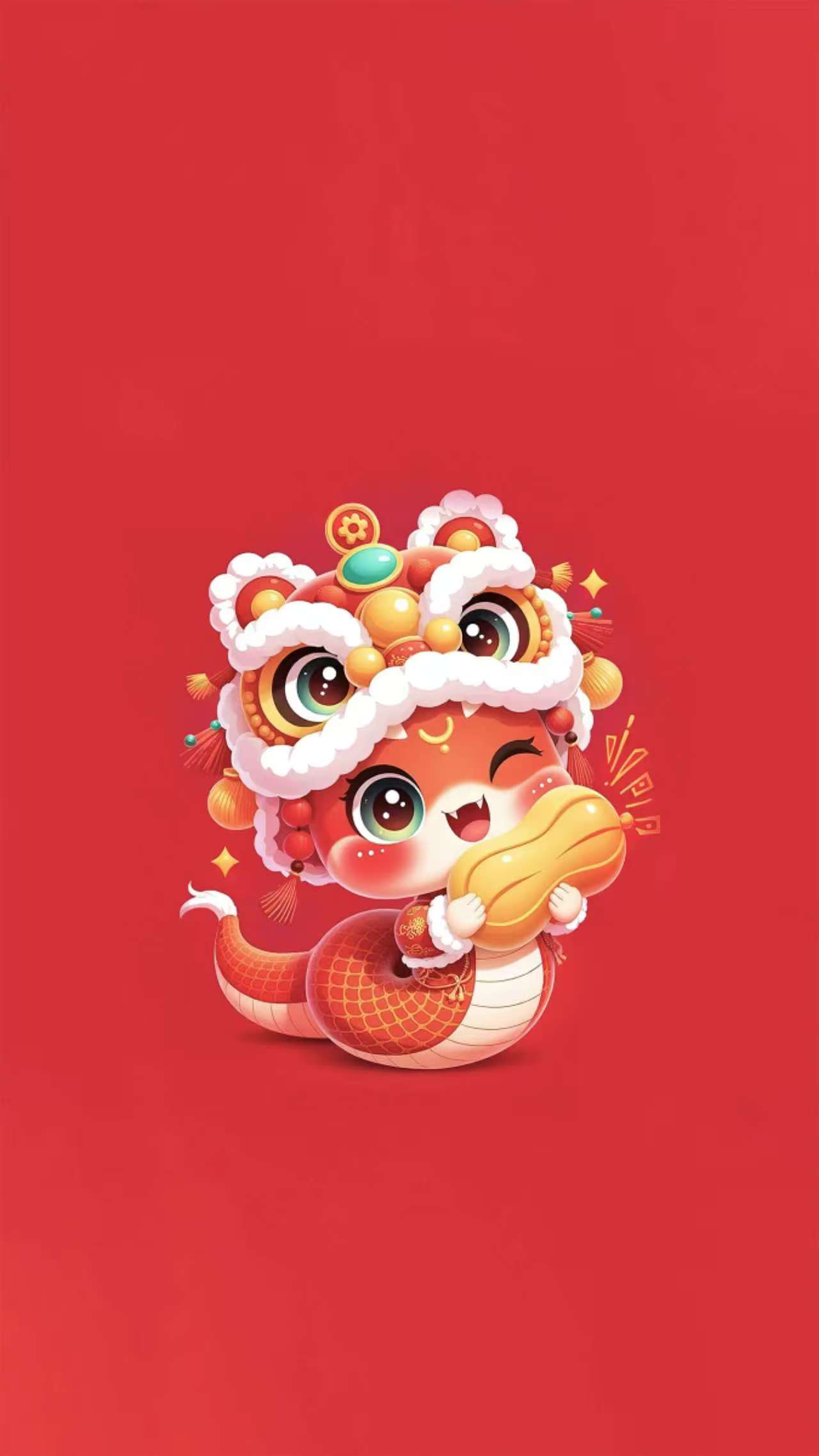 2025年蛇年手机壁纸，祝大家蛇年大吉